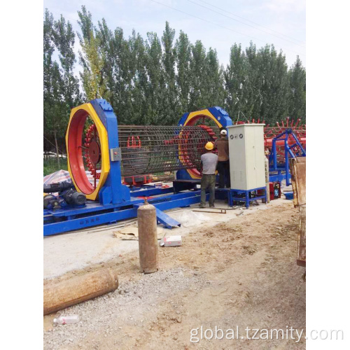 CNC reinforcing steel rebar cage machine for pile